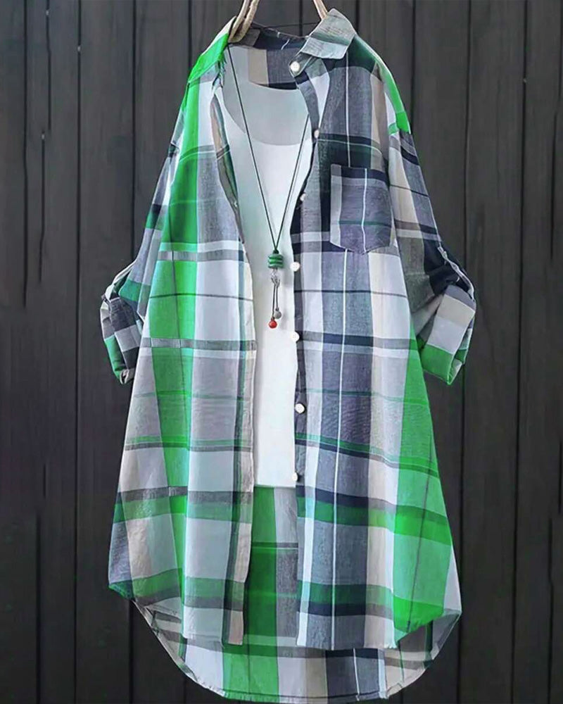 Ariela | Artistieke Ruitblouse