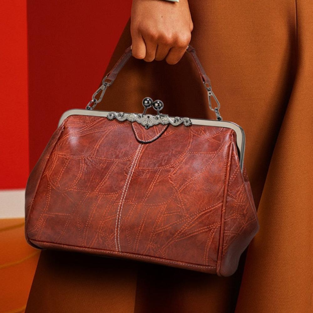 Mila | Vintage handtas met klepsluiting