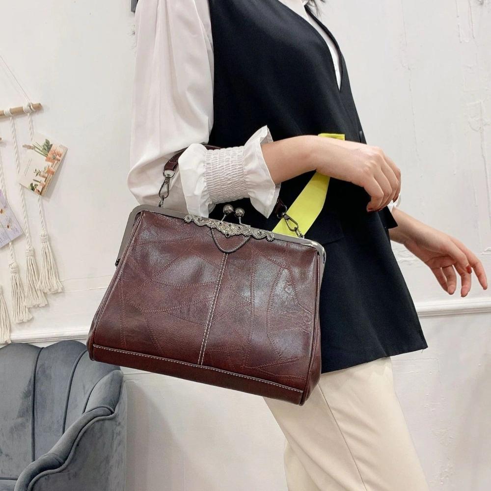 Mila | Vintage handtas met klepsluiting