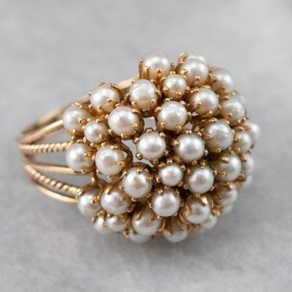 Amara | Parelcluster Ring