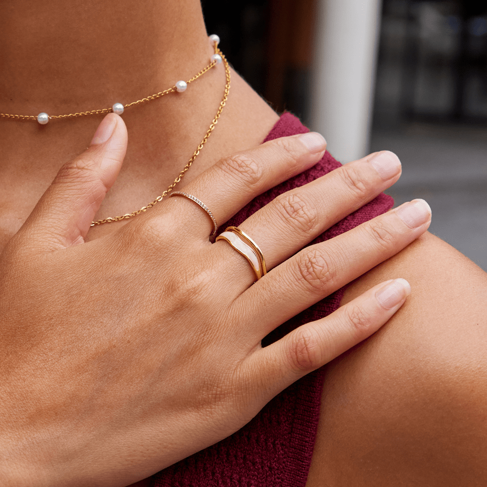 Luma | Dubbelgoud Ring