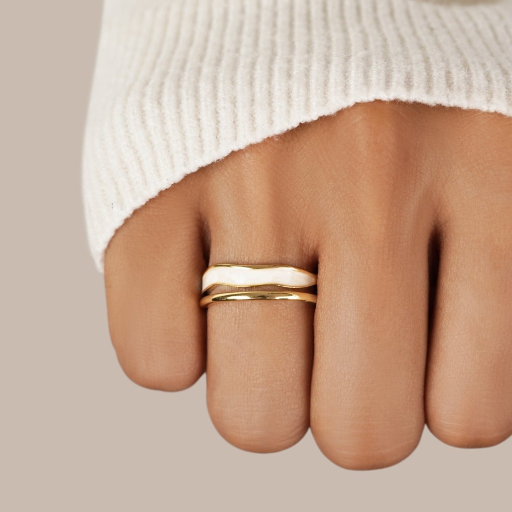 Luma | Dubbelgoud Ring