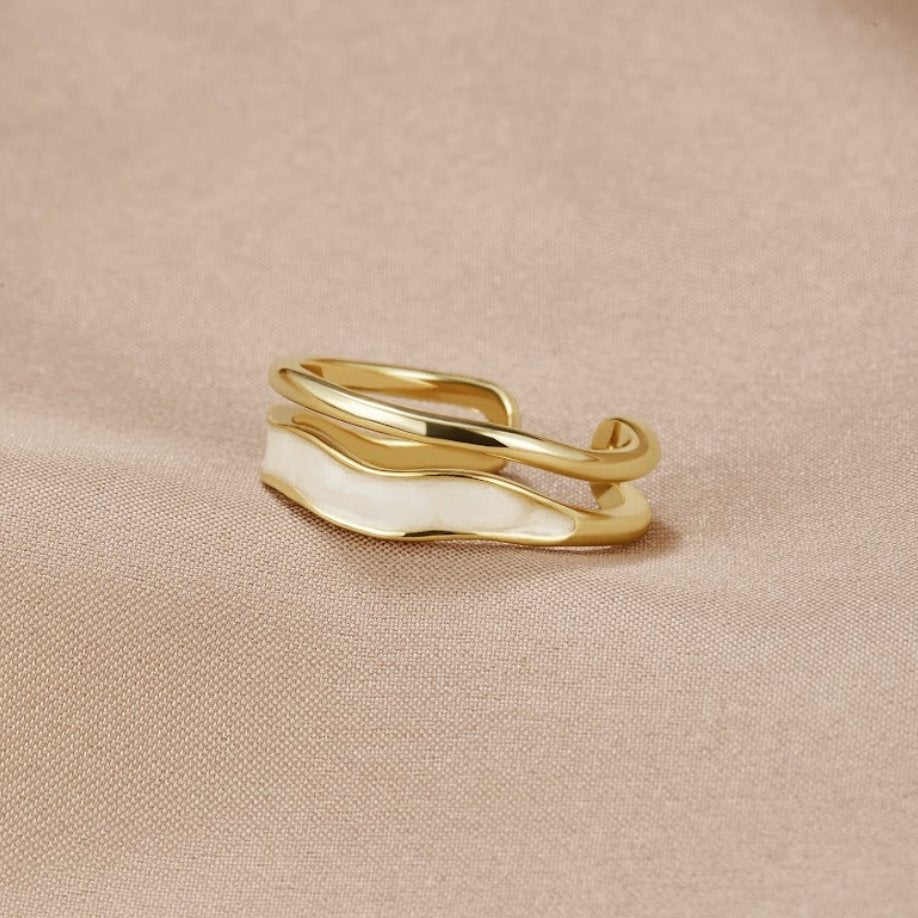 Luma | Dubbelgoud Ring