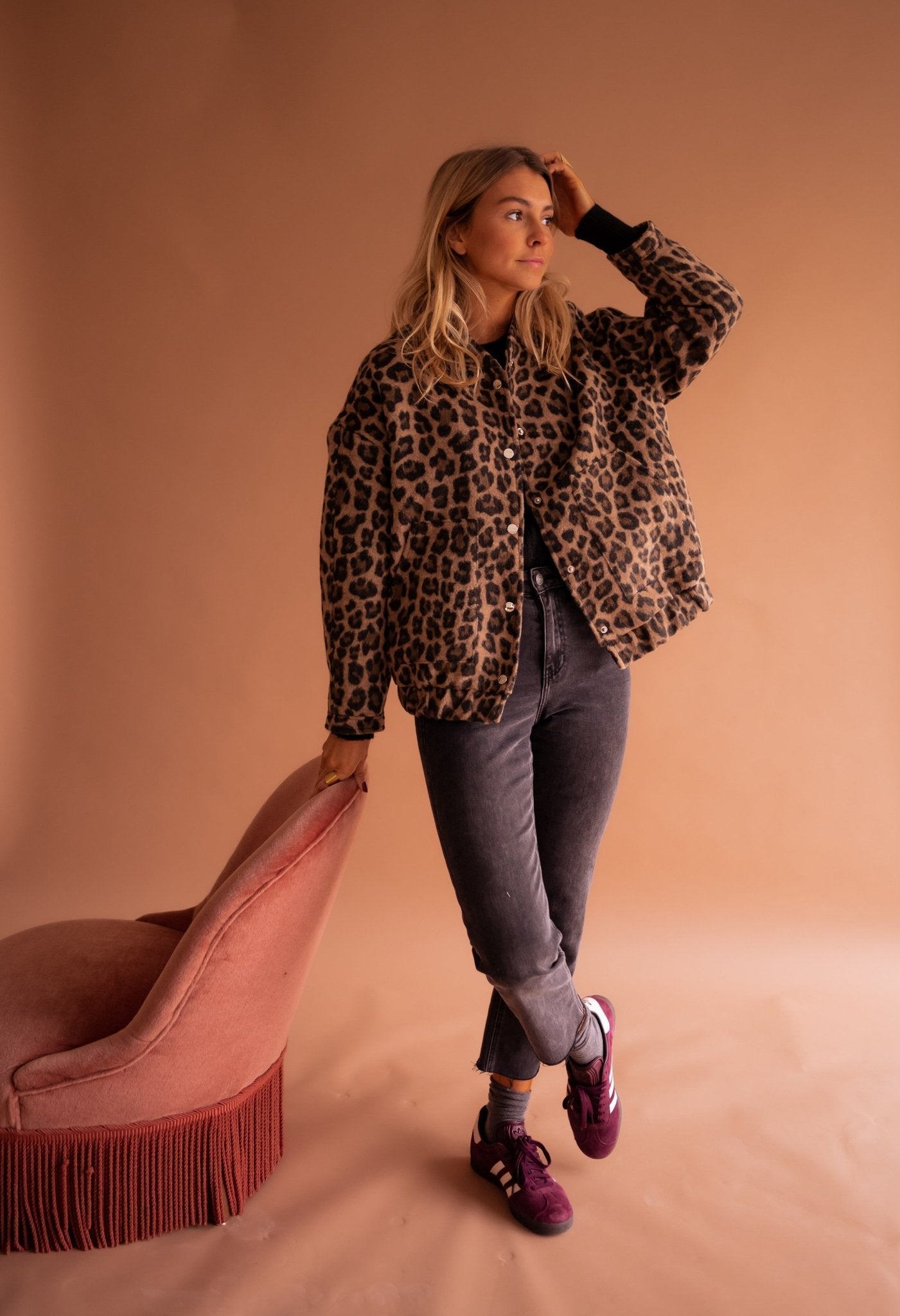 Serena | Luxe Luipaard Mantel